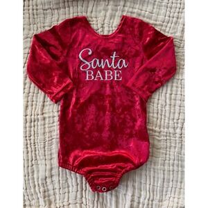 Santa Babe Velvet Leotard 3 years
